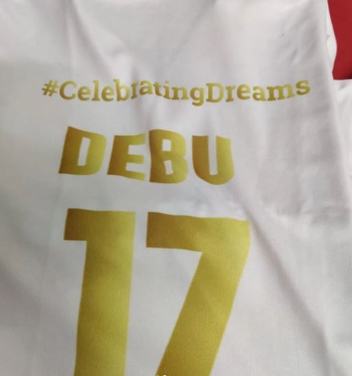 Debansu Rayaguru's jersey number