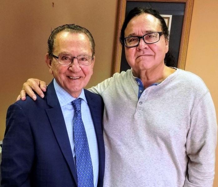 Frank Caprio with his brother Joe Caprio