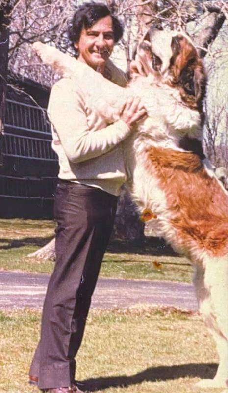 Frank Caprio with his dog Caesar in 1973