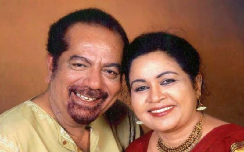 K.G. George with his wife