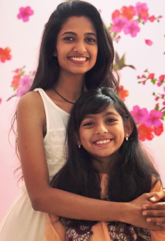 Keerthi Pandian with her niece, Driya
