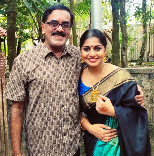 Meera Nandan with her father