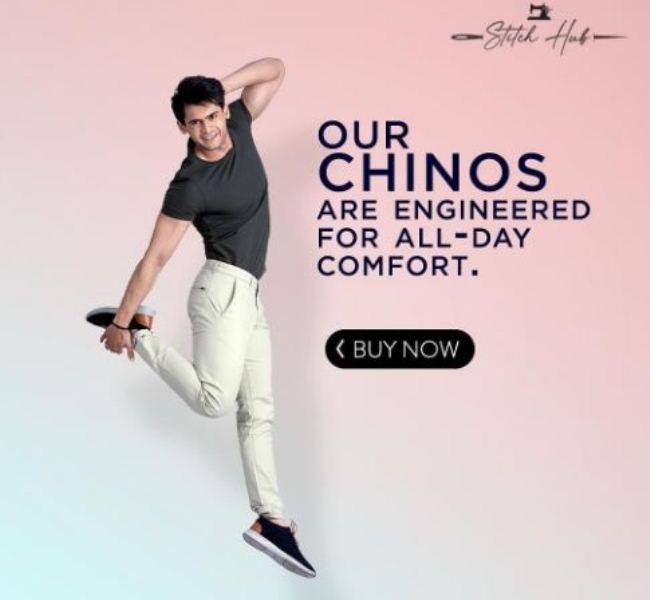Prince Yawar in an advertisement for the fashion brand 'Stitch Hub'