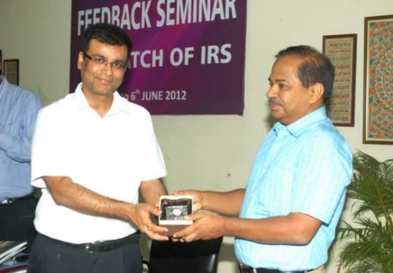 Rahul Navin during a feedback seminar for the officers of the 63rd batch of the IRS in 2012