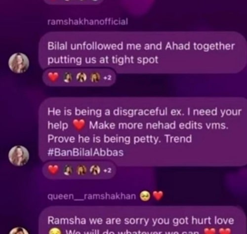 Ramsha Khan's chat