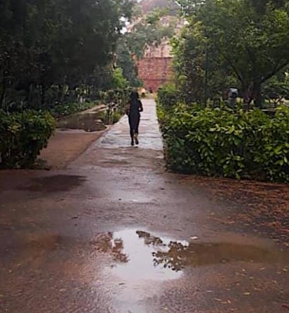 Reena Gupta while running at Lodi gardens in Delhi