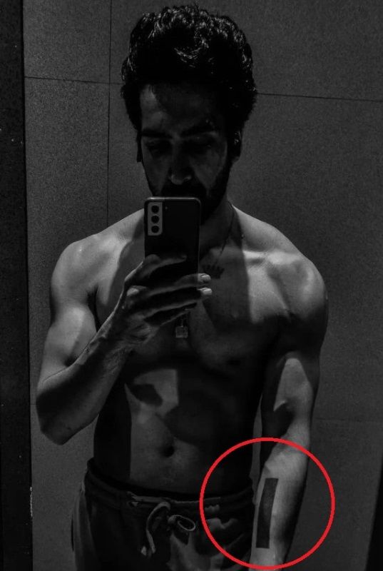 Rohit Raaj's tattoo on his left arm