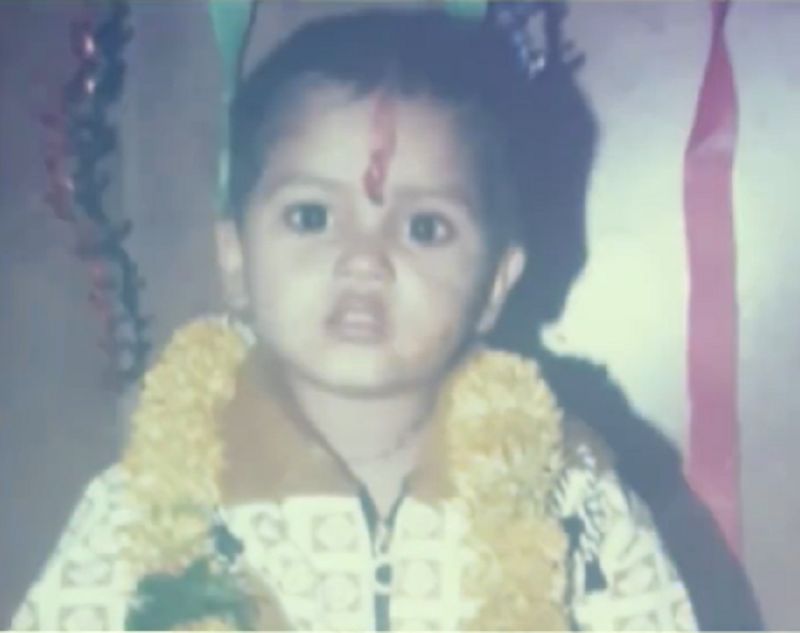 Shivkumar Marihal as a child
