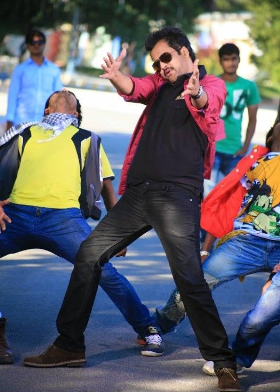 Sivaji during the shoot of a film