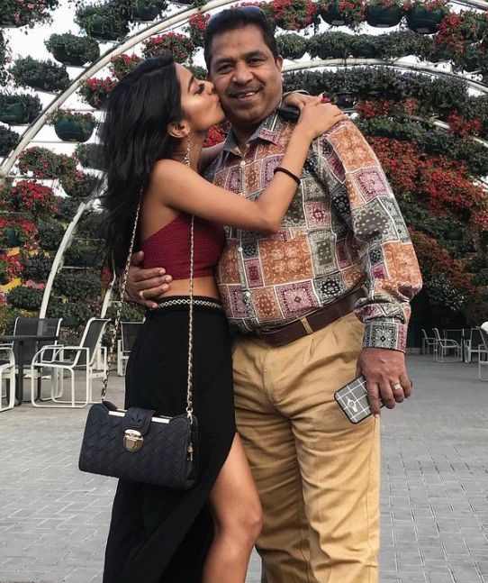 Tanvi Gadkari with her father
