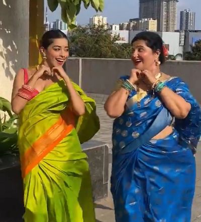 Tanvi Gadkari with her mother
