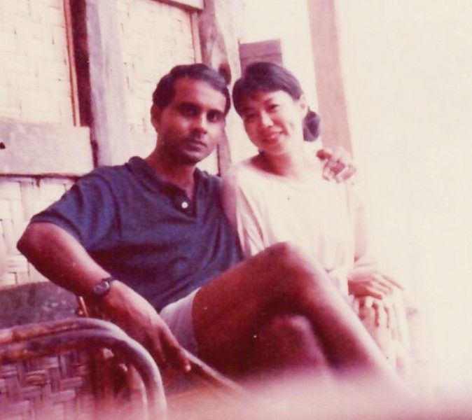Tharman Shanmugaratnam with Jane during their college days