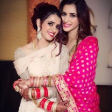 Tithi Raaj posing with her sister