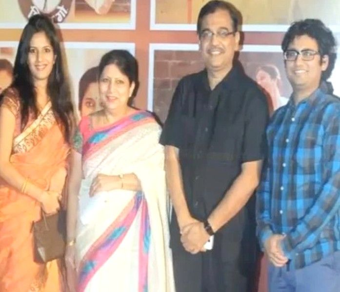Aniket Nikam with his parents and sister