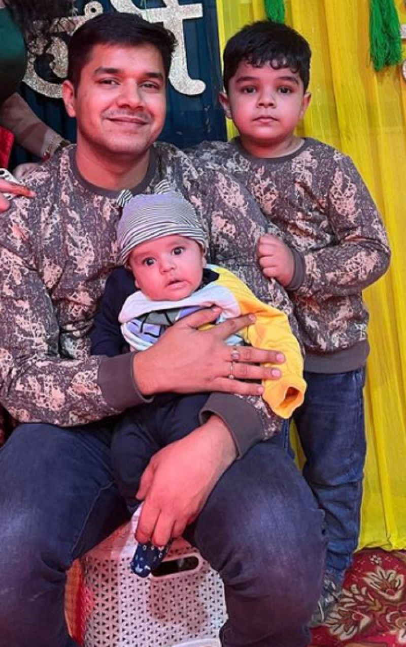 Abhishek Verma with his children