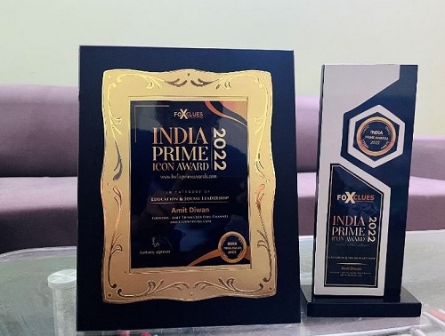Amit Diwan's Prime Icon award