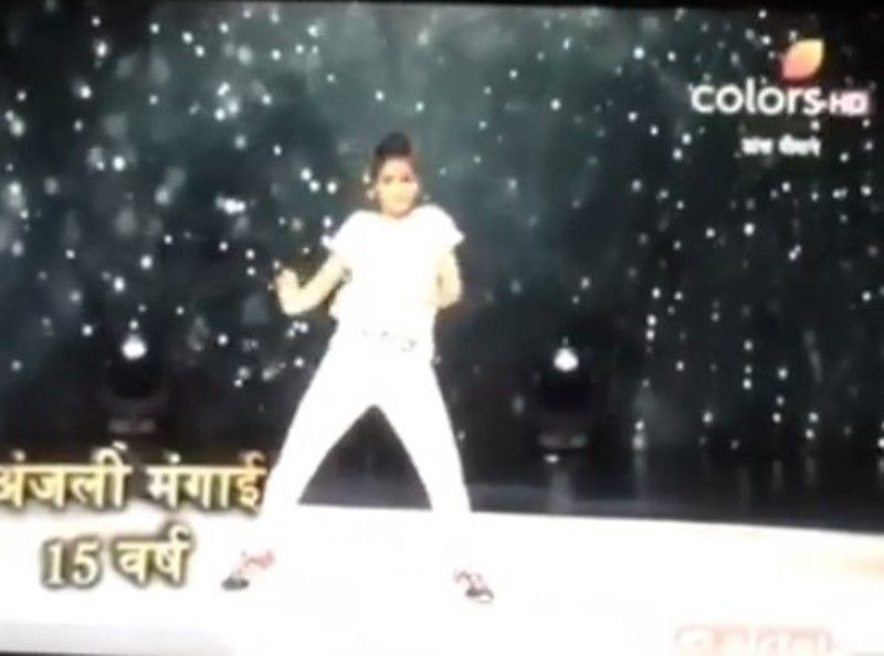 Anjali Mamgai in a still from the audition for the dance reality show on Colors TV