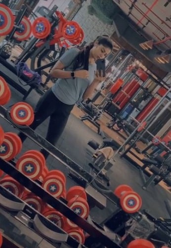 Ayra Bansal at a gym