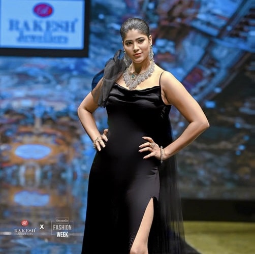 Ayra Bansal in a fashion show
