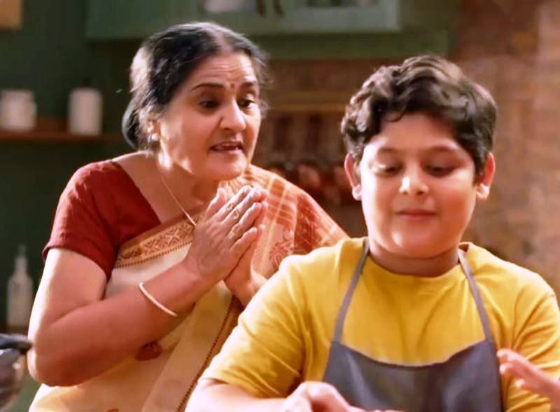 Bhairavi Vaidya in a still from an advertisement of Figaro Olive Oil
