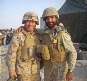 Fahim Fazli (right) during his Afghanistan stay (2009-2010)