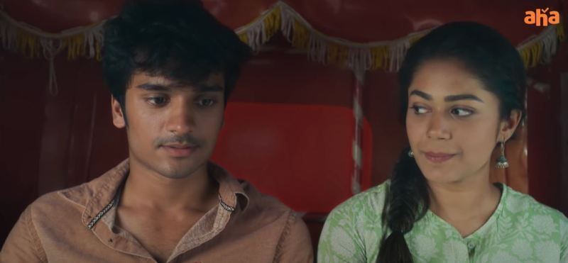 Harshith Reddy (left) in a still from the web series 'Tharagathi Gadhi Daati'