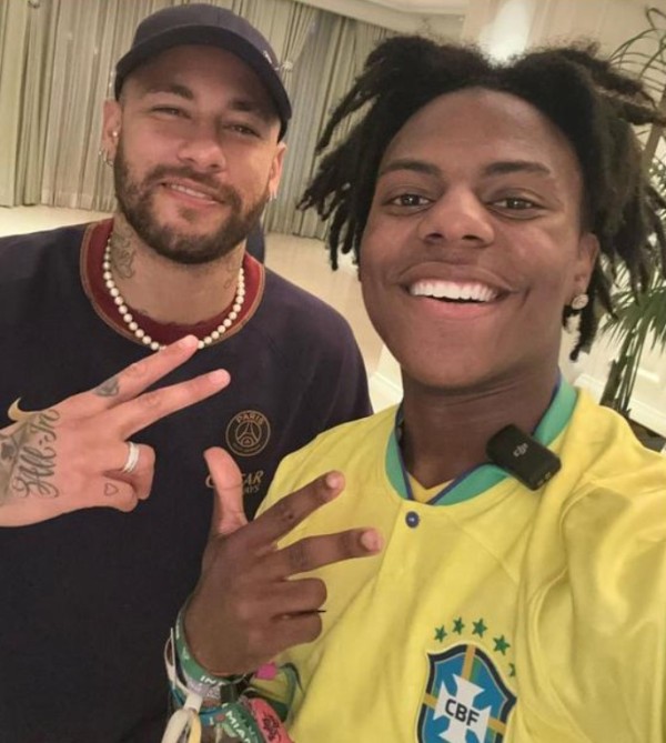 IShowSpeed with Neymar (left)