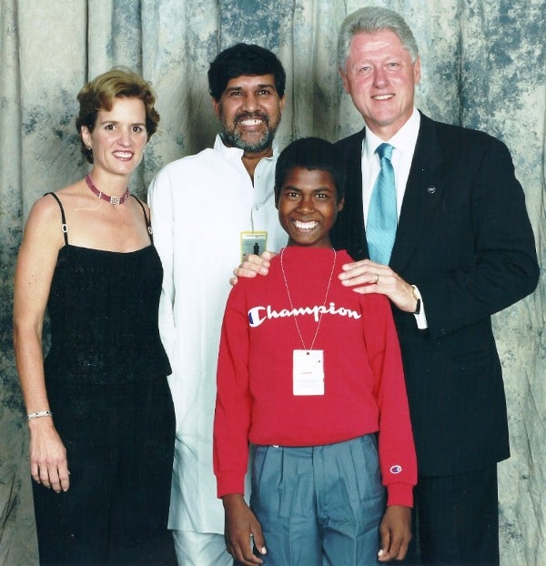 Kailash with President Bill Clinton