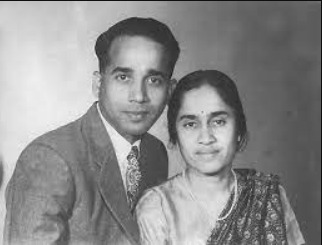 Kamla with her husband