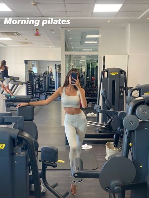 Karla Bchir in the gym