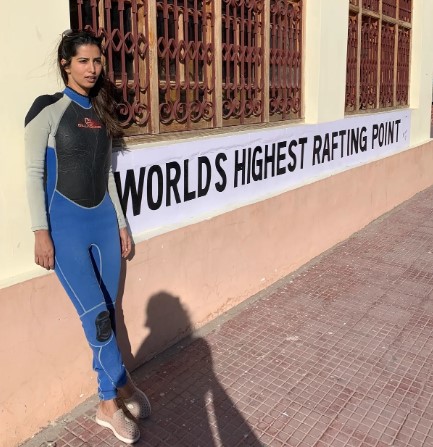 Manasvi Mamgai at world's highest rafting point