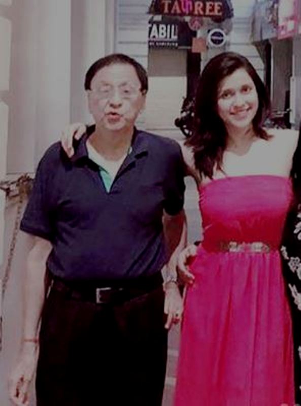Mannara Chopra with her father