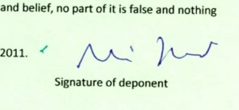Mansoor Ali Khan's signature