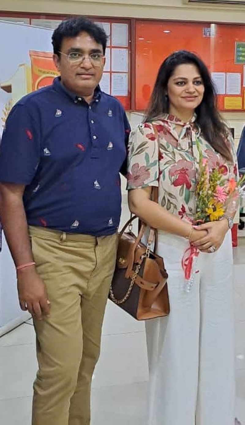 Parag Desai with his wife