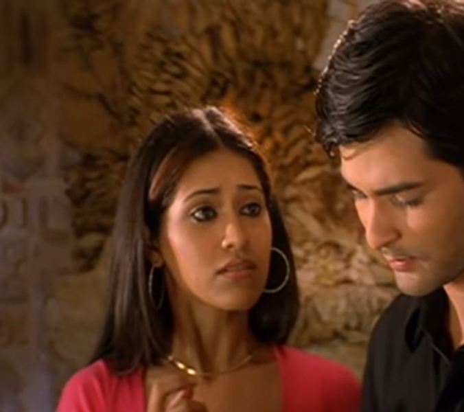 Parakh Madan (as Neha) in a still from the film 'Jai Santoshi Maa' (2006)