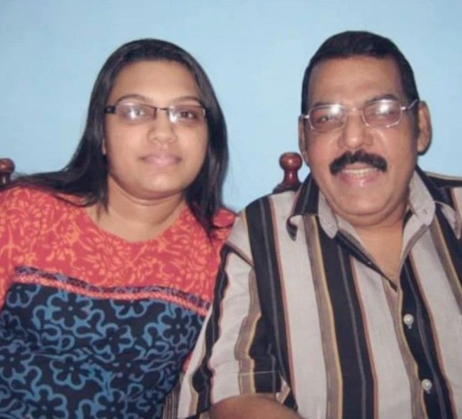 Prashanthini with her father