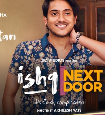 Purav Jha on the poster of the film Ishq Next Door (2023)