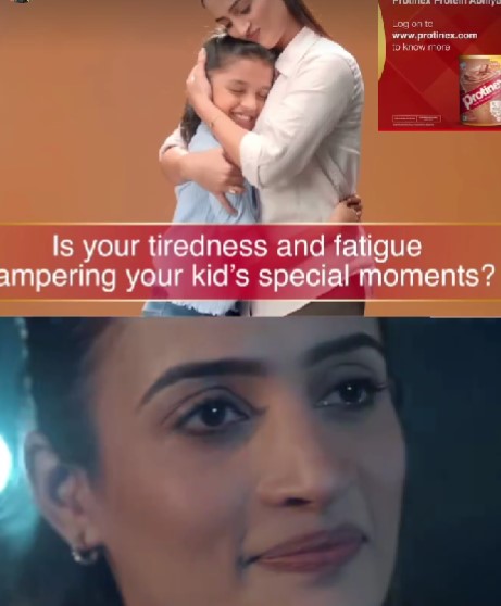 Shivani Thakur in the advertisement of ProtineX