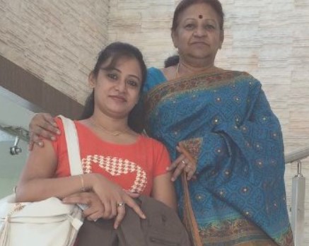 Sirija with her mother