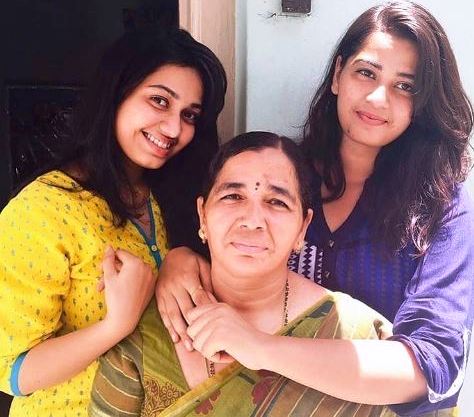 Surekha with her sister and mother