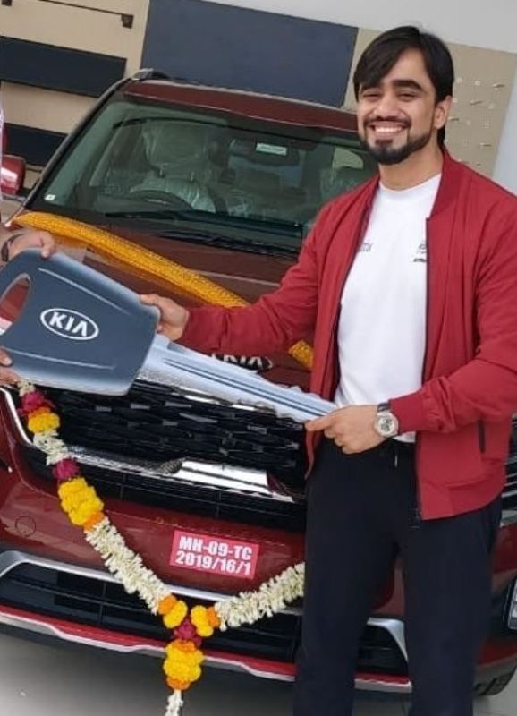 Vishal Pinjani with his car