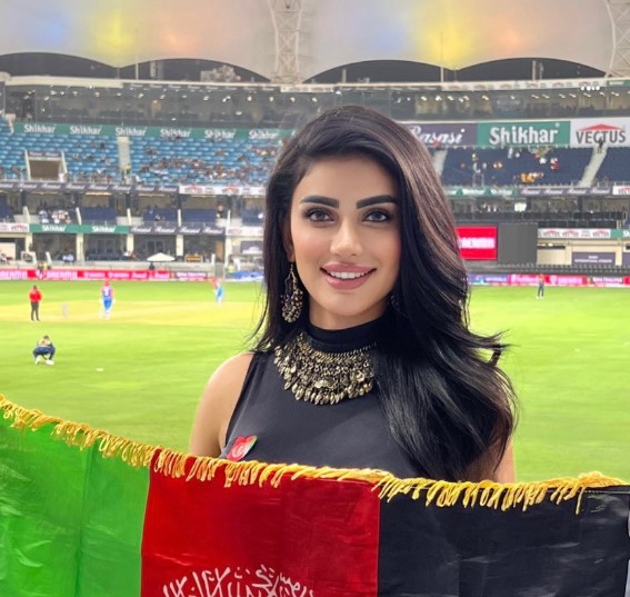 Wazhma Ayoubi during the Cricket Asia Cup 2022