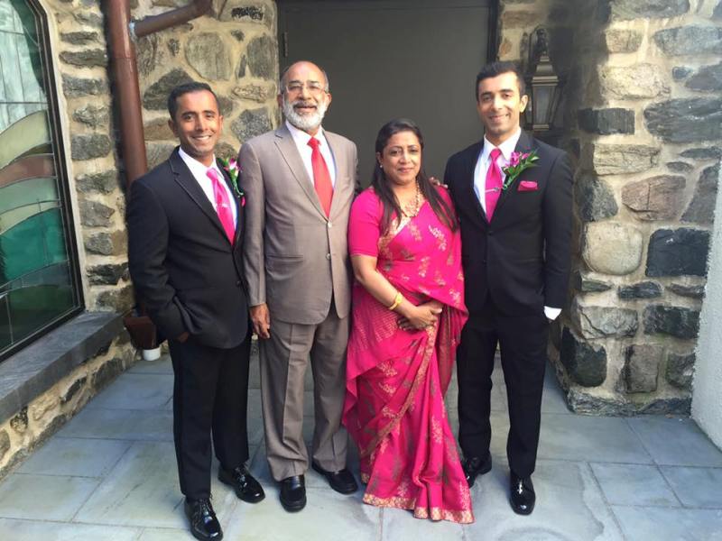 Alphons Joseph Kannanthanam with his family