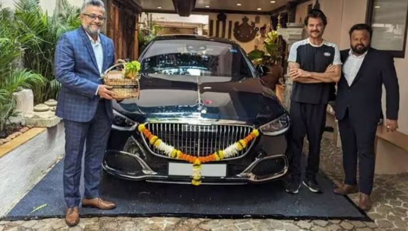 Anil Kapoor with his Mercedes-Benz Maybach S580