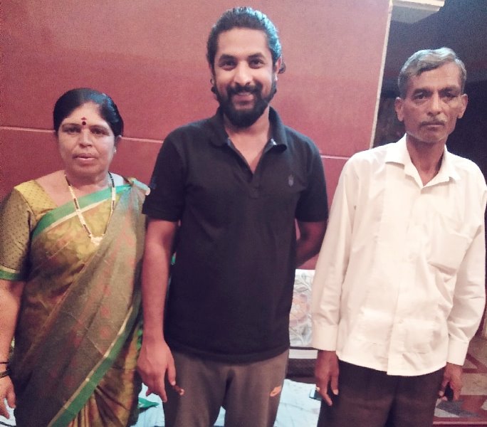 Avinash Surasundra with his parents