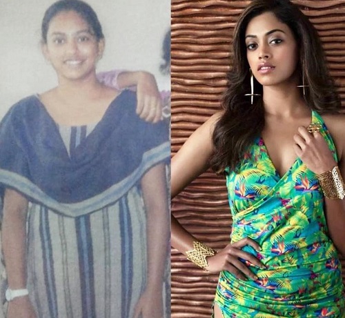 Before and after picture of Kamakshi Bhaskarla