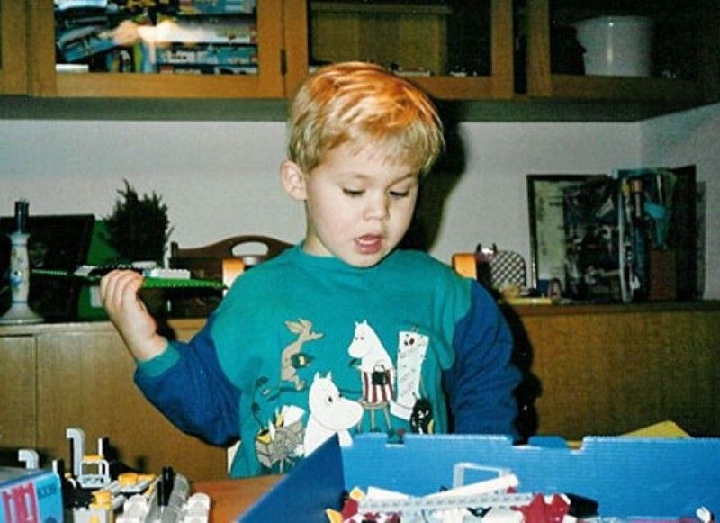 Magnus Carlsen in his childhood