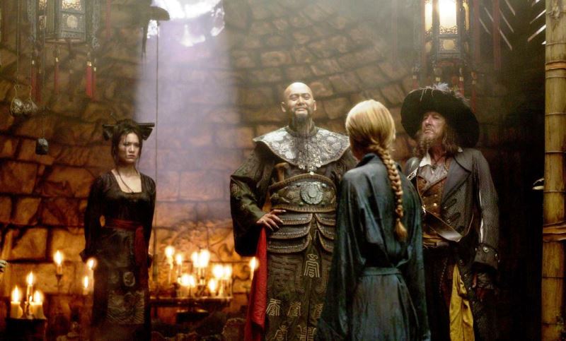 Michelle Lee (leftmost) as Lian in Pirates of the Caribbean At World’s End (2007)