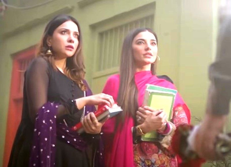 Misbah Mumtaz (left) in a still from the music video 'Tera Deewana'