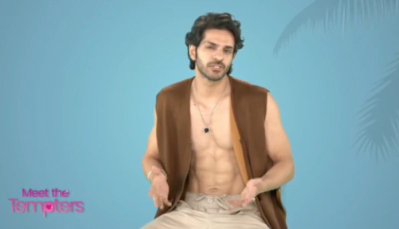 Nikhil Mehta in a still from the dating game show 'Temptation Island India' (2023)